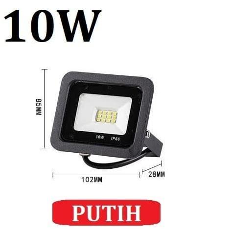 lampu led sorot 10 WATT PUTIH floodlight /LED KAP SOROT PHILIPS MODEL