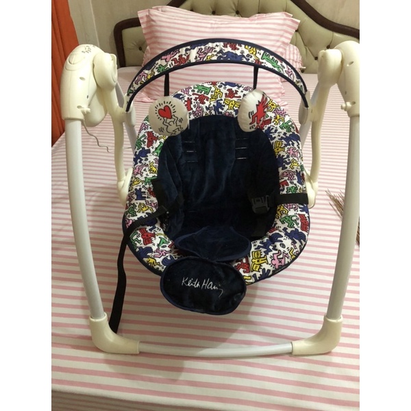 coco latte keith haring comfy electric bouncer preloved