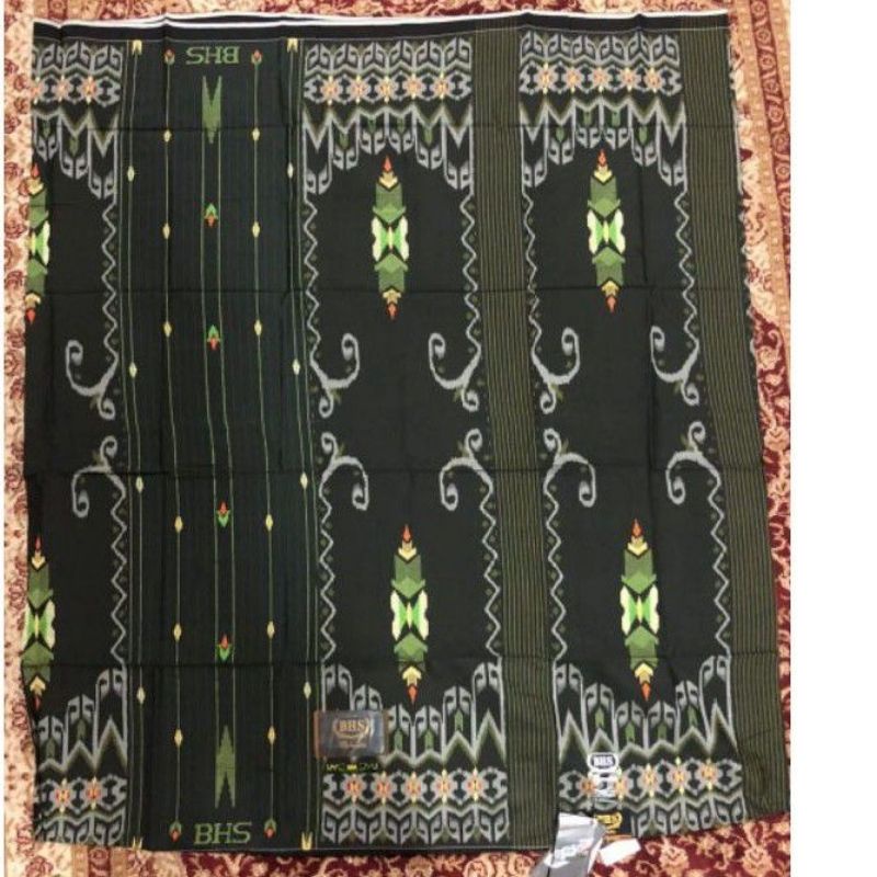 SARUNG BHS GOLD SIGNATURE SIM HITAM KOMBINASI HIJAU