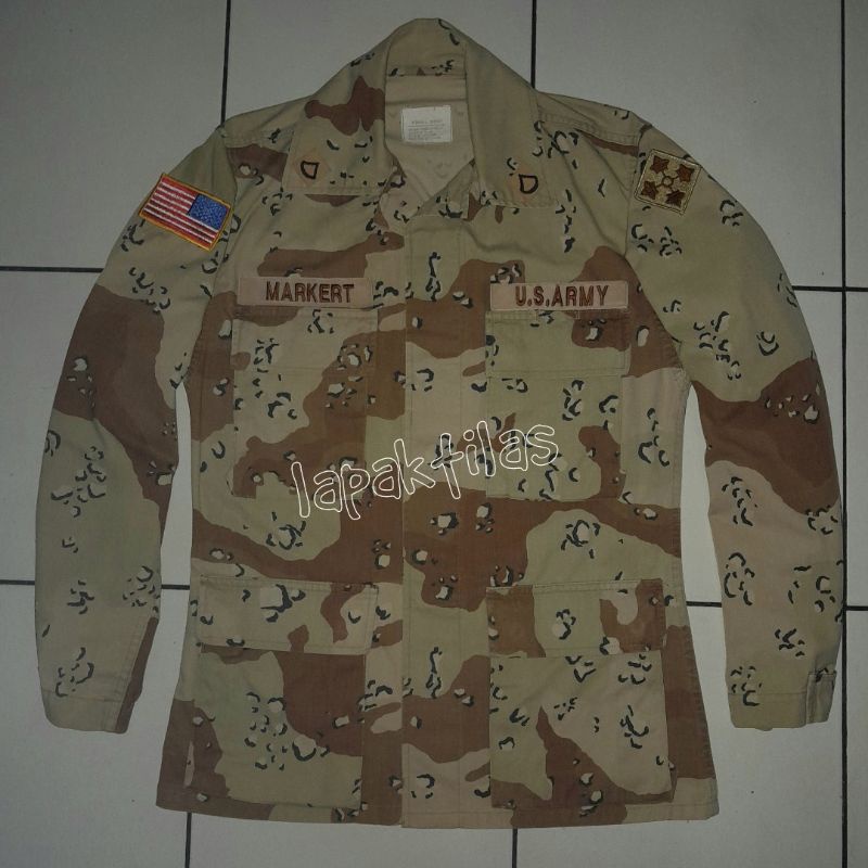 Shirt DBDU Chocochip Issue Us Army  Patch not 3DCU Woodland M65 OG 107 507 Kemeja Second Original