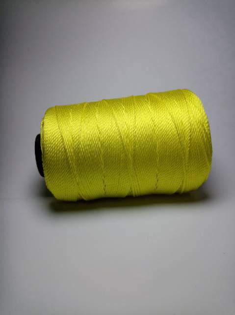 ALRAFAH -  Benang Rajut Poly Kilap 200gr KUNING/ Polyester D27/Poly kilap 200gr KUNING