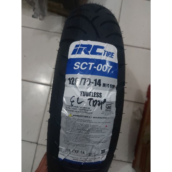 Ban Belakang Irc Tubles Belakang Pcx 150 Matic 120/70 - 14 Irc SCT-007