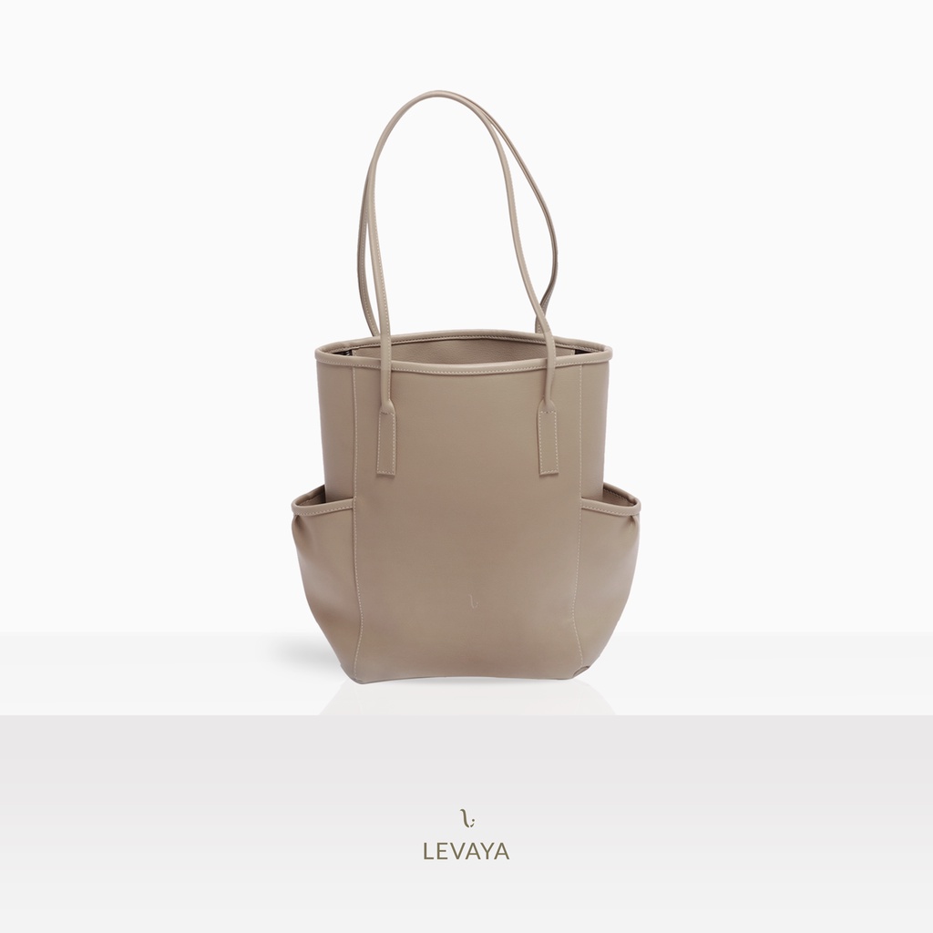 LEVAYA Lula Totebag - Beige - Tas Wanita