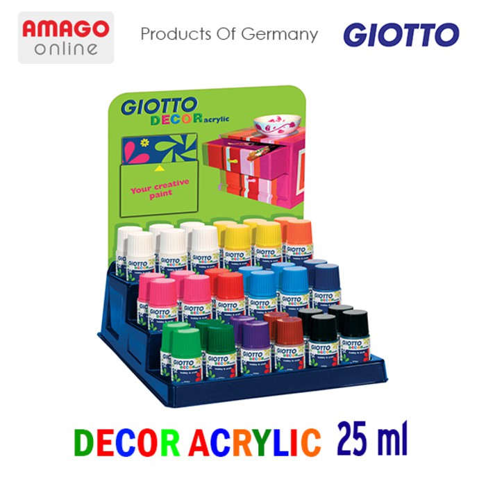 GIOTTO Decor Acrylic Cat Akrilik Dekorasi 25 ml - warna White - 538101