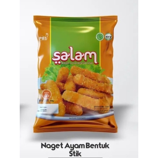 

SALAM NAGET AYAM BENTUK STIK 500GR / Naget Ayam Stik / Frozen Food