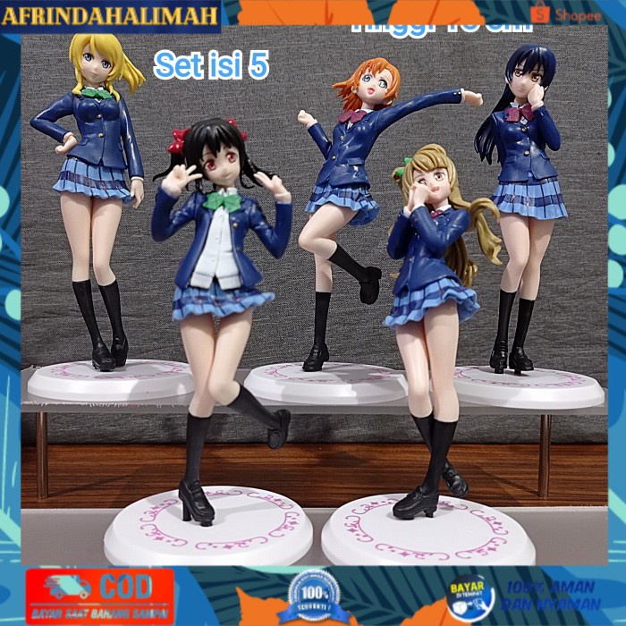

{TERBARU} Action Figure Anime Love Live School Idol Projec Set isi 5