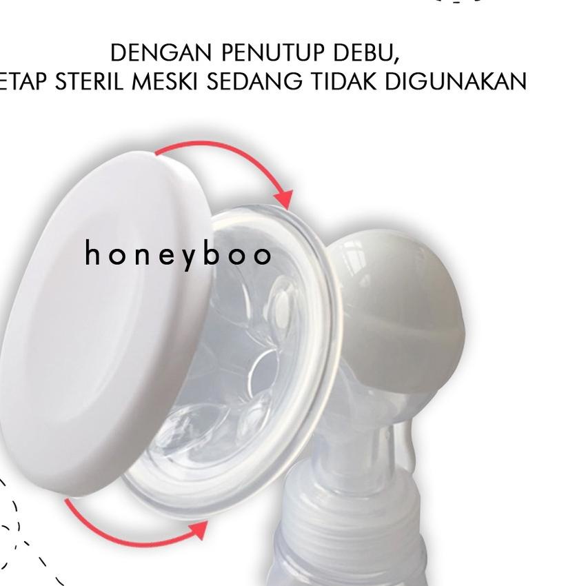 ☎ Honey Boo - Pompa ASI Manual Aman 150 ml Breast Pump BPA Free Praktis PA03 ☚