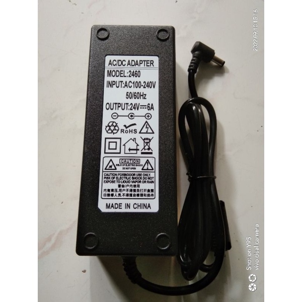 Adaptor DC 24V 6A input AC 100-240V made in china