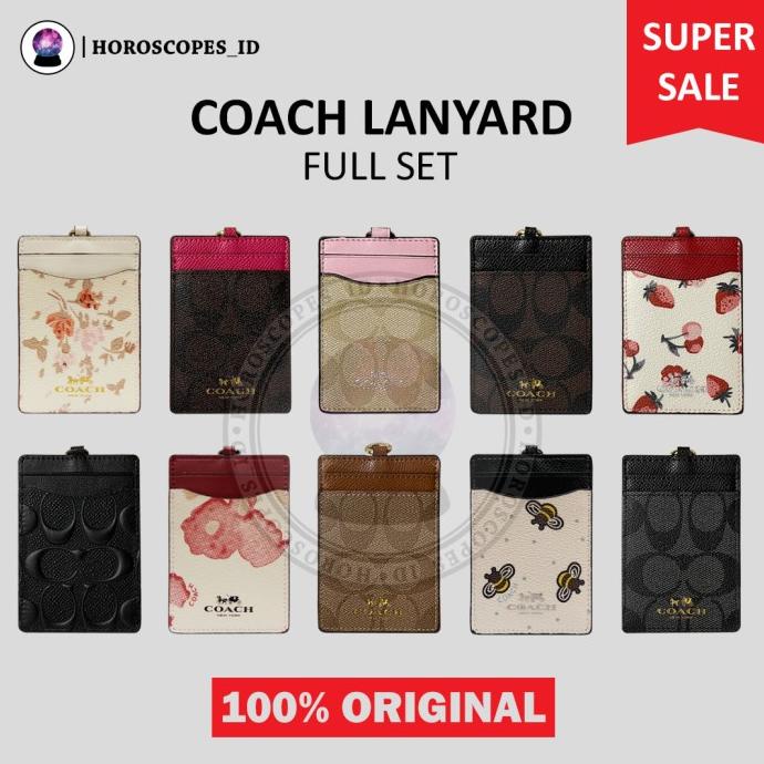 

ID Card Holder / Lanyard / Name Tag Holder - Gantungan Coach Original