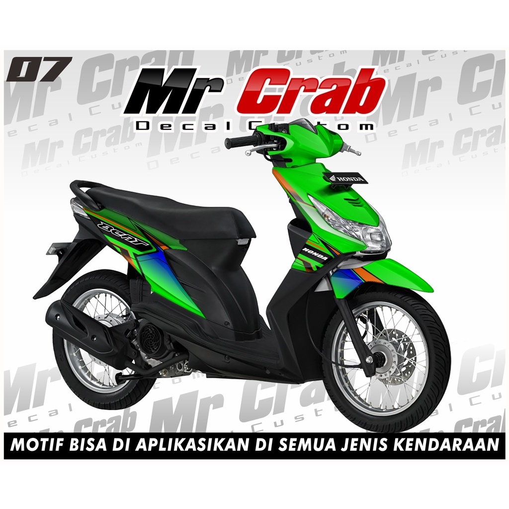 Decal BEAT KARBU Desain Racing 07 - Decal BEAT KARBU FULL BODY Desain Racing 07