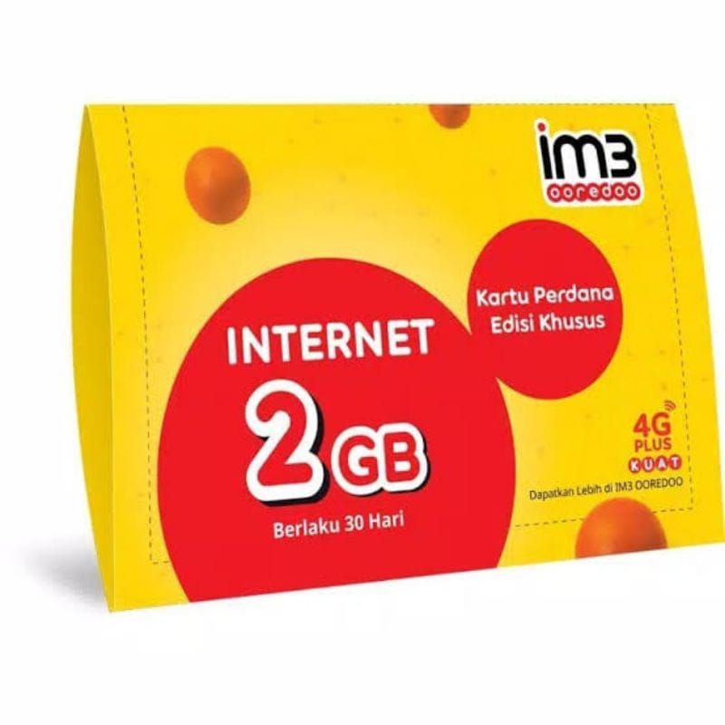 KARTU PERDANA PAKET INDOSAT 2GB ORI SEGEL