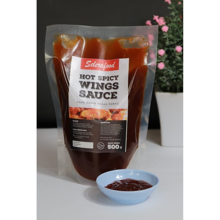 Hot Spicy Wings Sauce - Saus Sayap Pedas Selerafood 500 gr/Pack