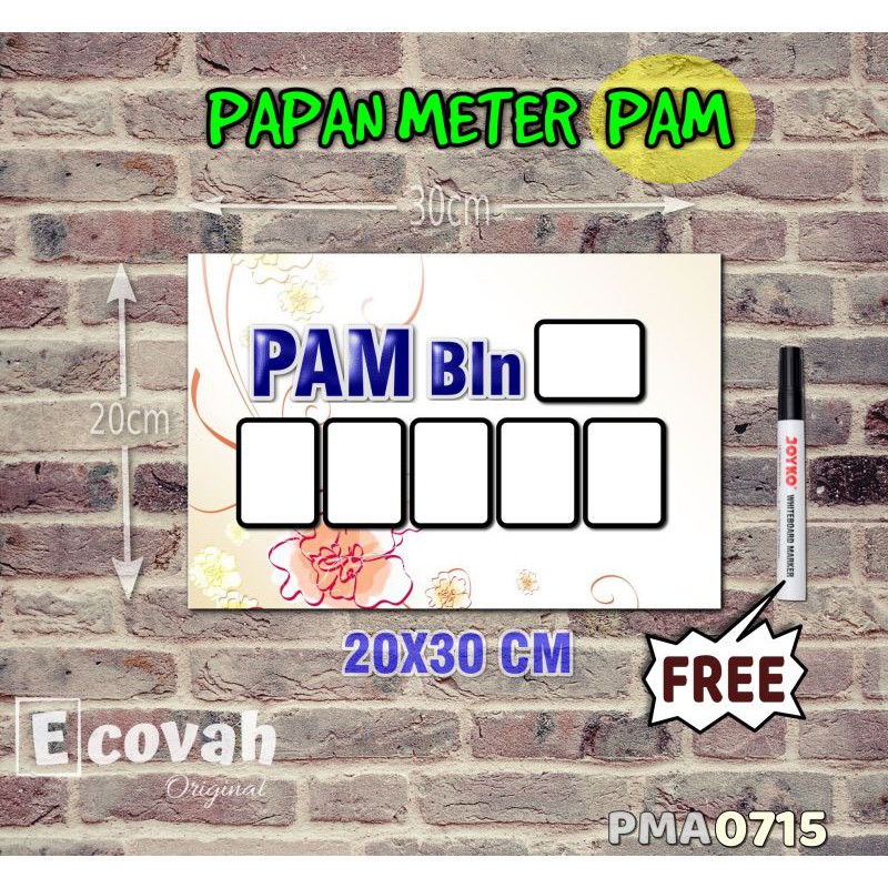 

Ecovah Papan Meter Listrik PLN PAM motif Unik - Pastel 15