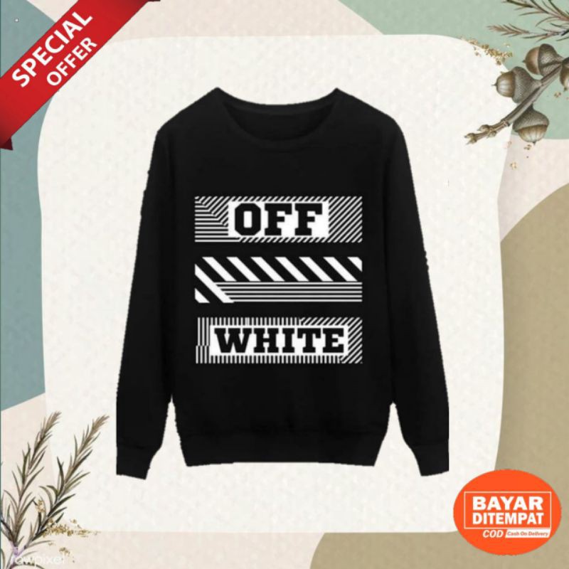 Off white sweater / pakaian wanita / sweater wanita / sweater murah