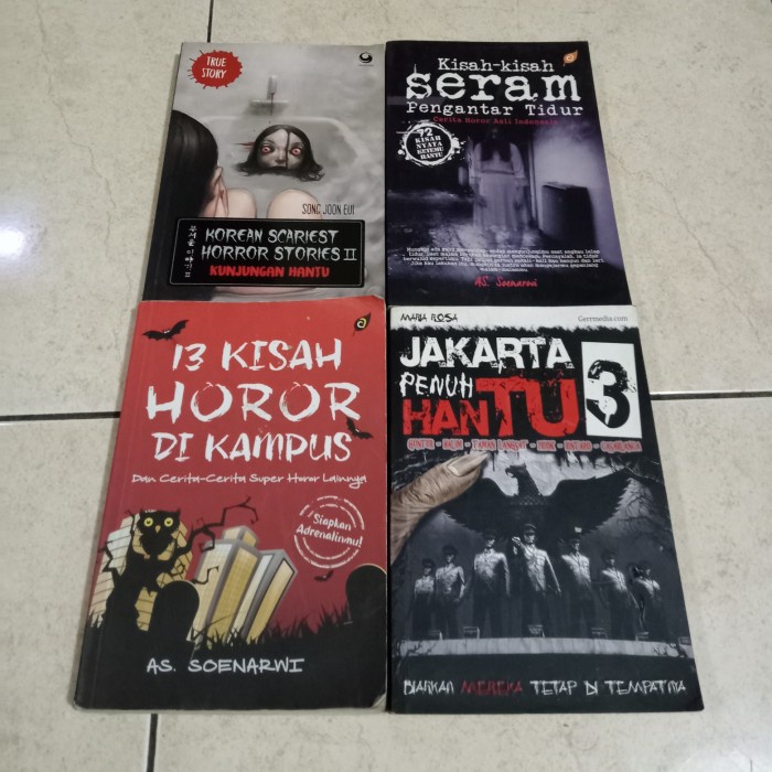 ORI NOVEL SERIAL HOROR CABUTAN 4 BUKU