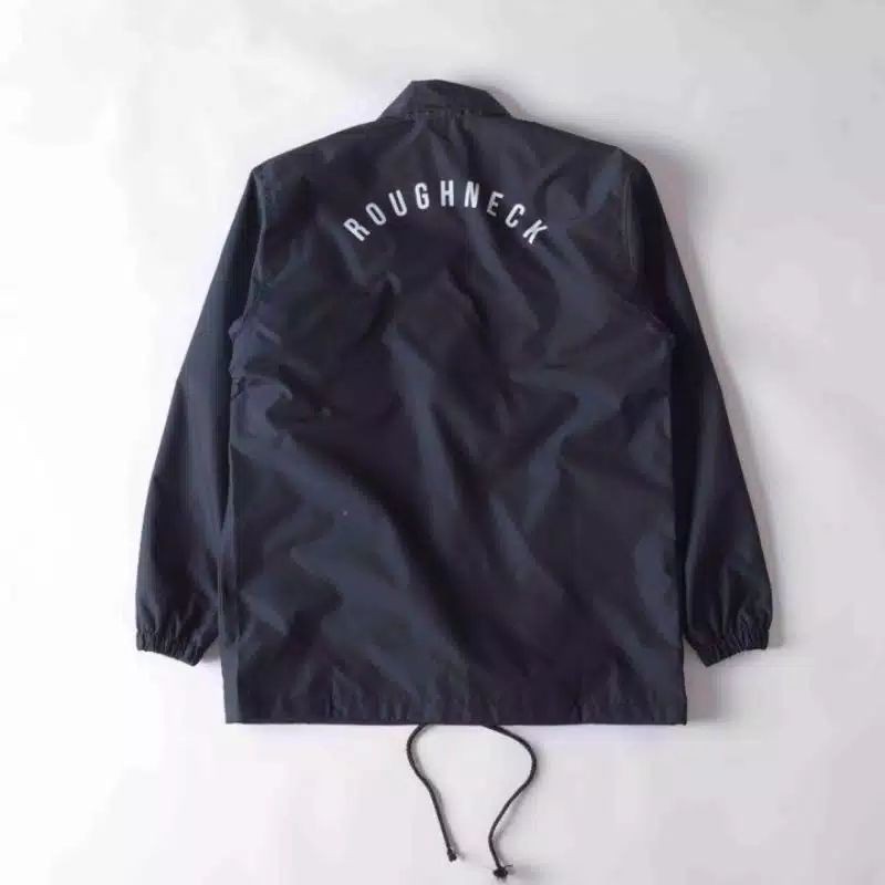 JAKET COACH WIND BREAKER PARASUT ROUGHNECK KEKINIAN TRENDI UNISEX JAKET COACH