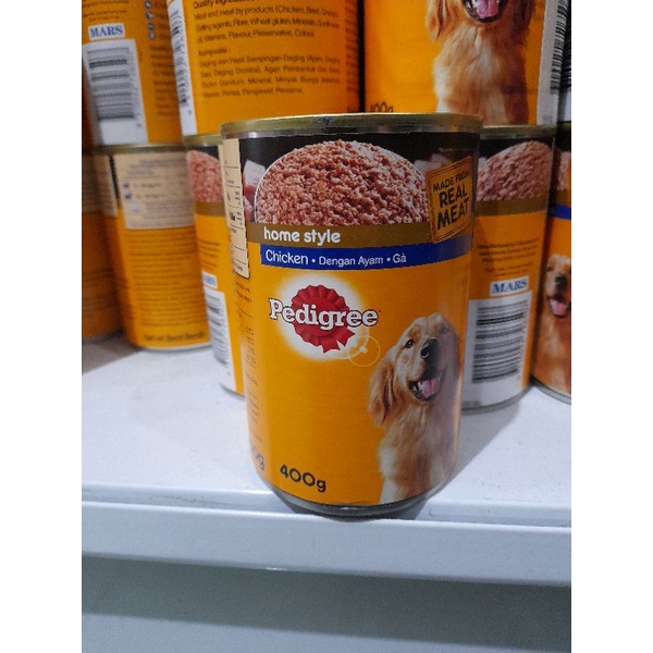 Makanan Basah Anjing Pedigree kaleng 400g- Chicken