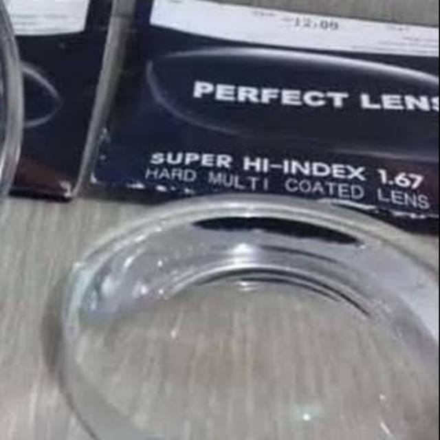 Lensa  Minus Tipis Index 1,67