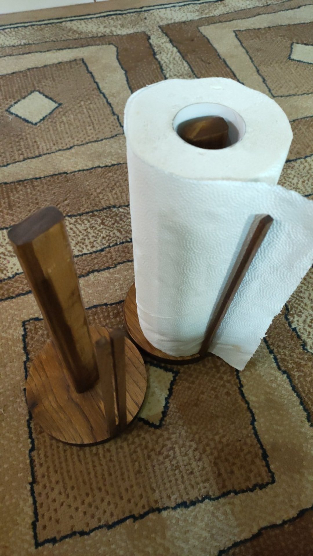 Tempat Tisu Rol Holder Tissue Tissu Kayu Wood Wooden