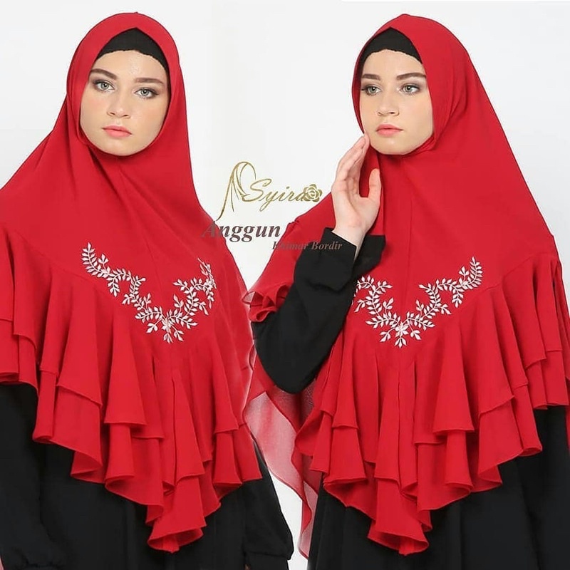 Khimar Anggun Bordir by Syira | khimar anggun by syira | khimar anggun bordir | khimar bordir | khim