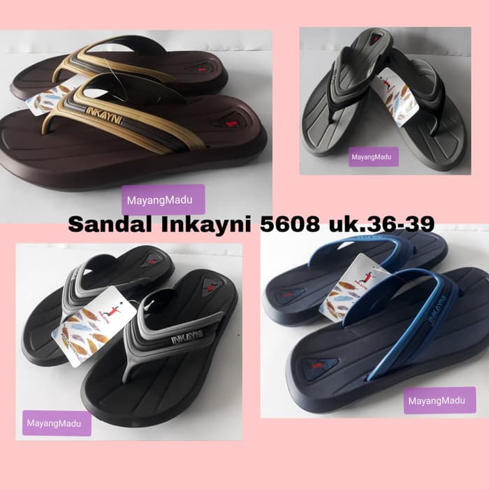 (GROSIR&amp;ECER) Inkayni Dewasa 5608 35-39 / Sandal Jepit Pria / Sandal Karet Dewasa