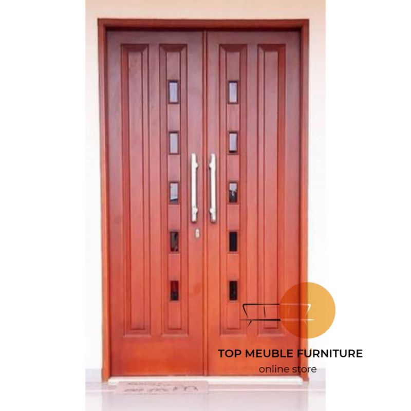 kusen pintu minimalis kayu jati solid 120 x 200