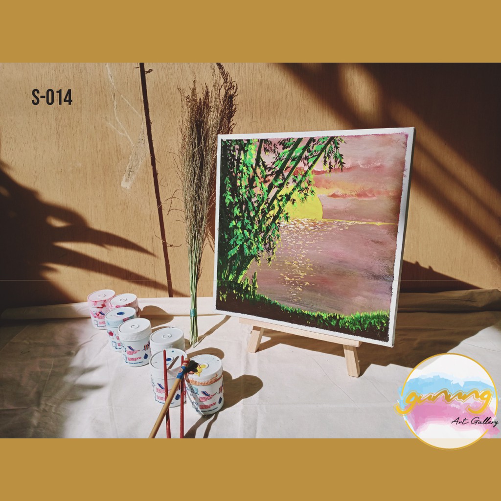 Lukisan Pemandangan Alam Kanvas | S-014