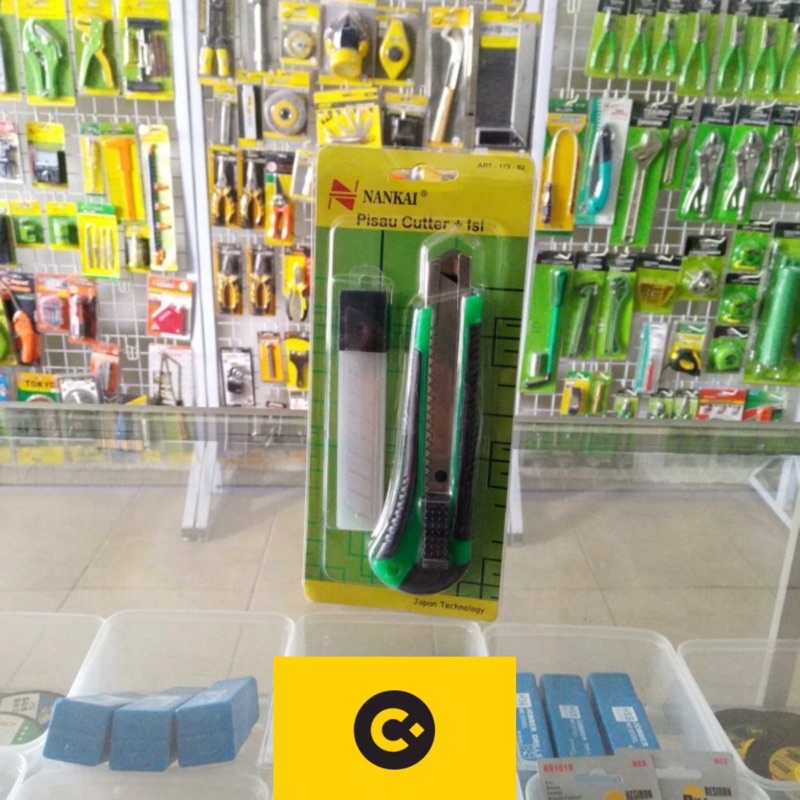 

PISAU CUTTER SET NANKAI CUTTING KNIFE GAGANG KARET PEMOTONG POTONG CMart