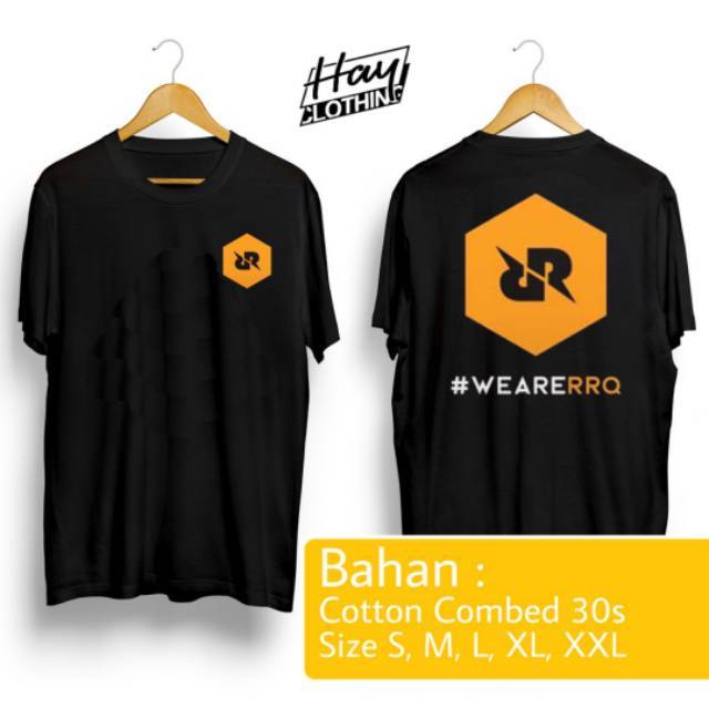 Kaos Polos Custom E-sport RRQ Mobile Legend ML