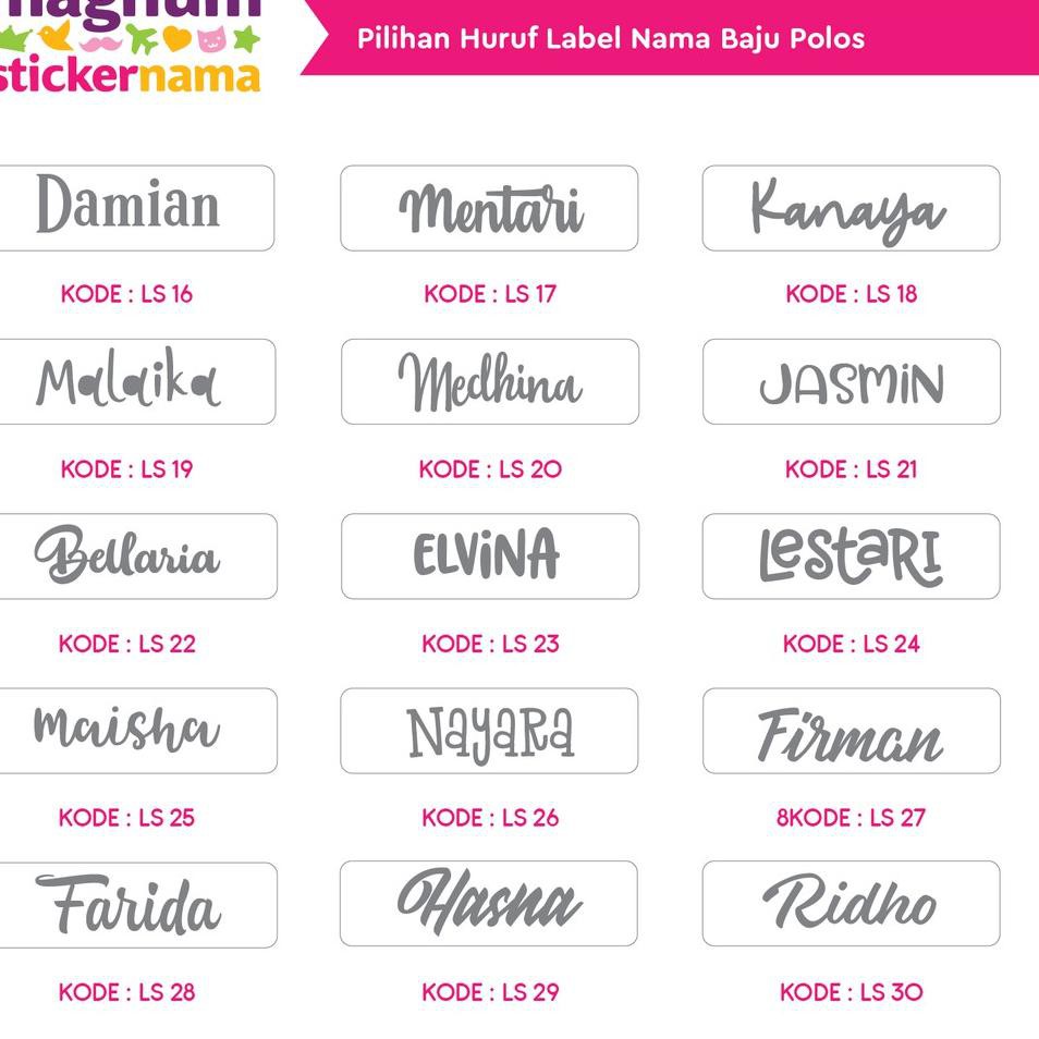 

➦ Label Nama Baju, Label Nama Kain, Label Setrika, Iron-On Label Polos ㅧ