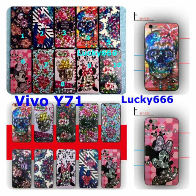 Soft case blink vivo y71 silikon motif vivo y71 y 71