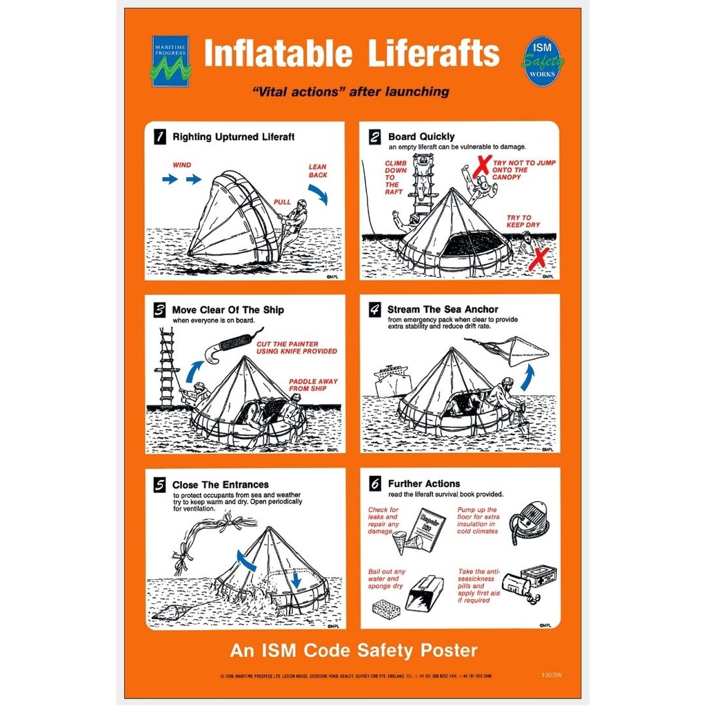 

Stiker Kapal Safety Sign inflantable lifereft Code Perkapalan