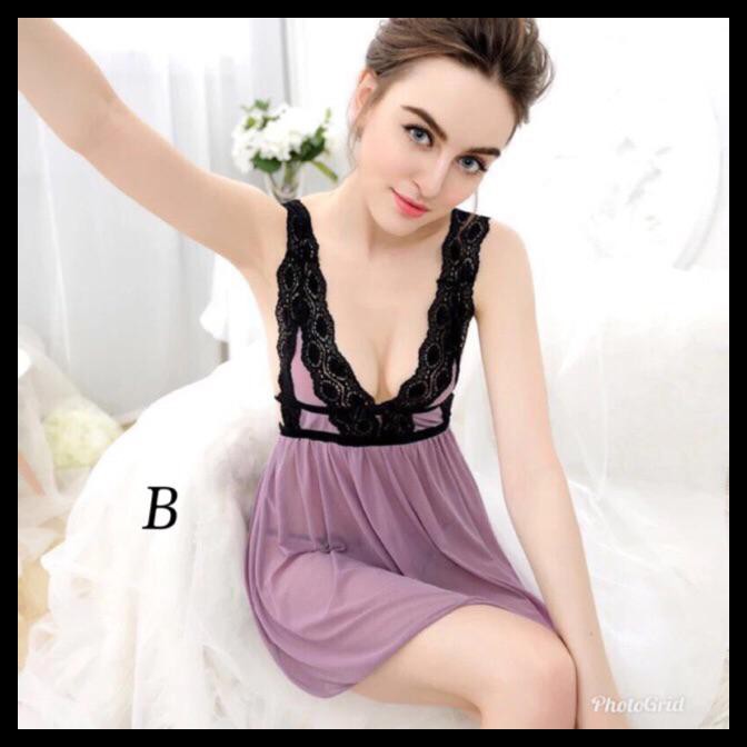 Sale Lingerie Seksi Wanita  Warna  Maroon Ungu Coklat  Import 