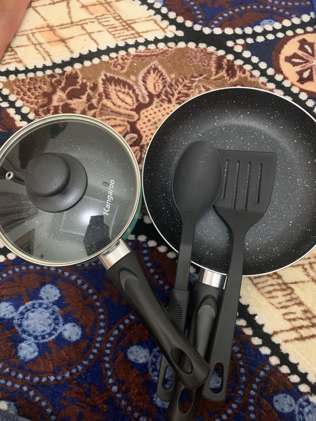 Kangoro Pan Set Of 5 Anti Lengket Free Bubble / Fry Pan Anti Lengket