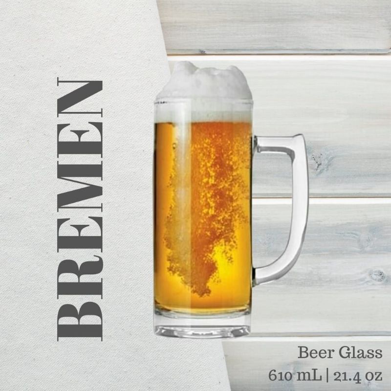 1pcs Gelas Bremen Gelas Kaca Gelas Mug Gelas Gus Gelas Gagang Gelas Tinggi