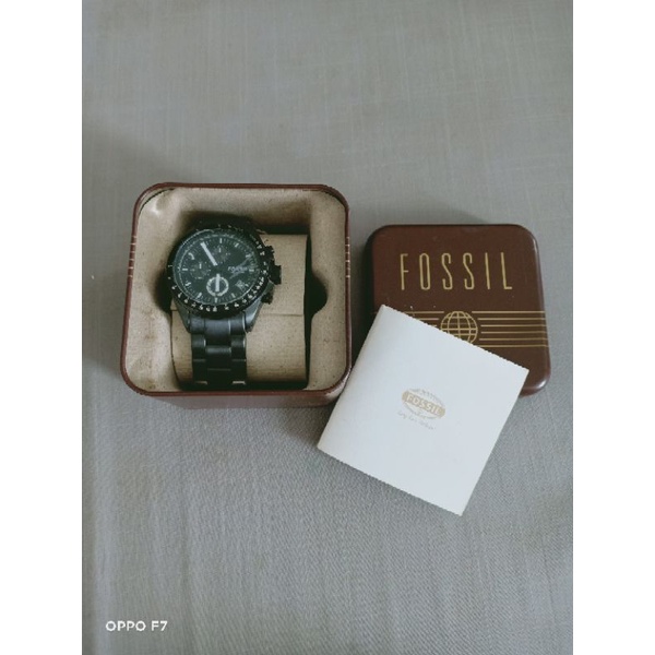 Jam tangan pria merk fossil ch 2601 preloved belum pernah digunakan