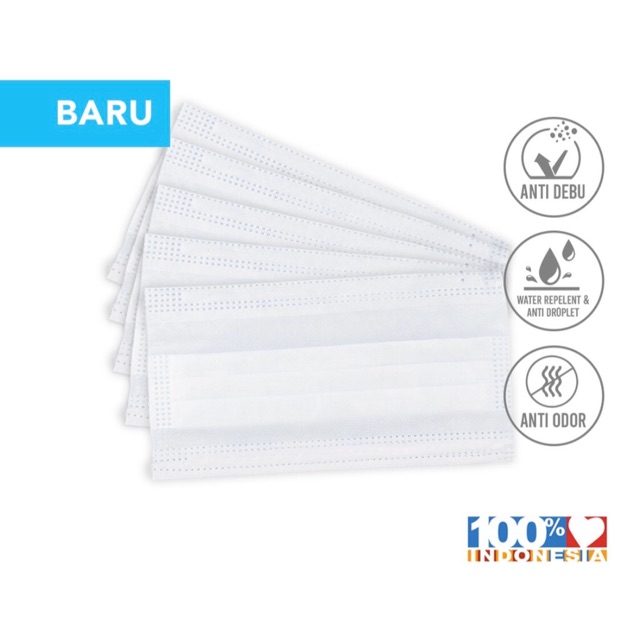 Masker 3 ply face mask surgical mask masker medis