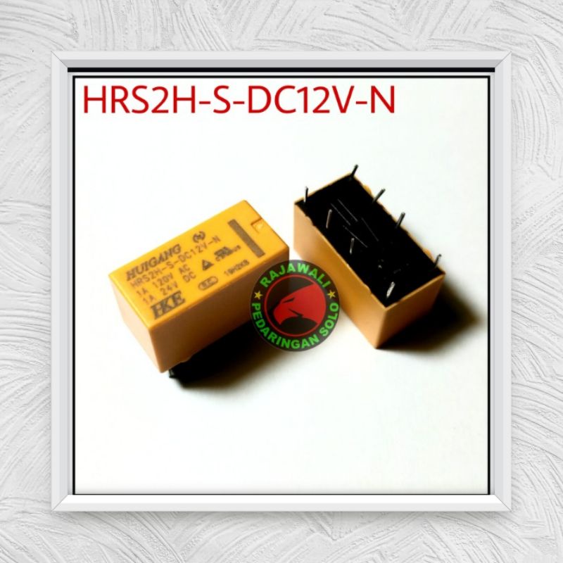 RELAY 8 PIN HRS2H 12V DC RELAY 8 KAKI
