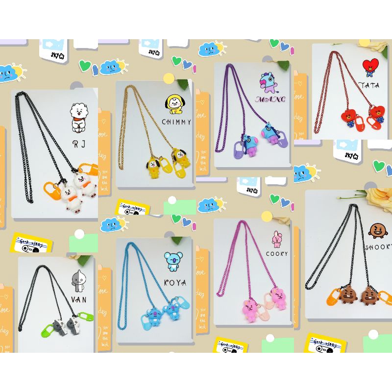 KALUNG STRAP MASKER KOREA | TALI / KALUNG GANTUNGAN MASKER | MASK CHAIN BTS BT21