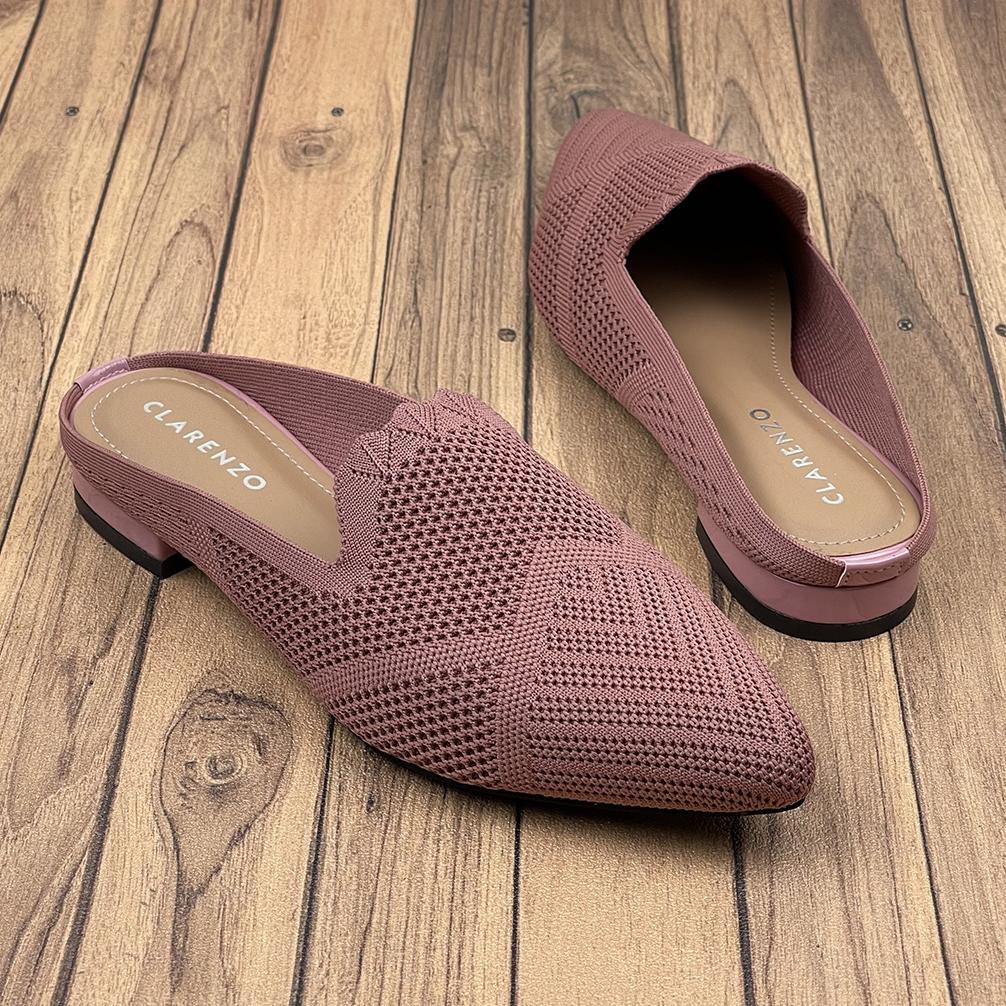 Sandal Mules Rajut Hak 1,5Cm Rd03 ~ Clarenzo