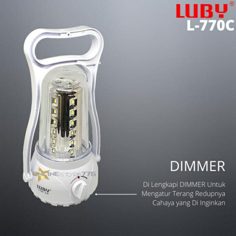 LUBY ,  L-770C  ,  EMERGENCI LIGHT, Lampu Emergenci , Lampu Darurat , Lampu Lentera