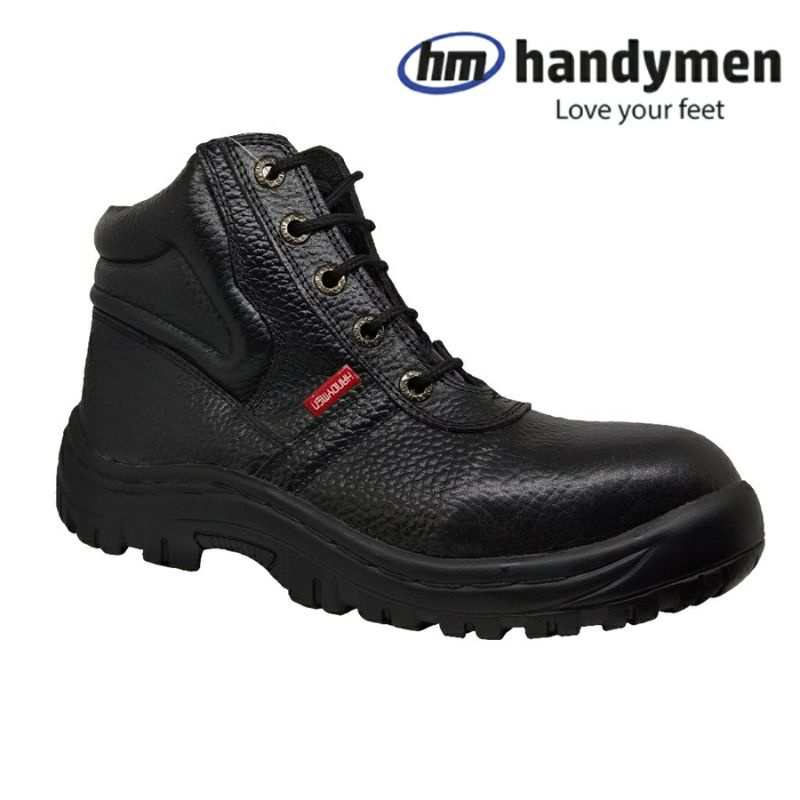 Sepatu pria PDH safety Kulit asli - Handymen NBR 601 Boot safety shoes sepatu kerja ISO SNI