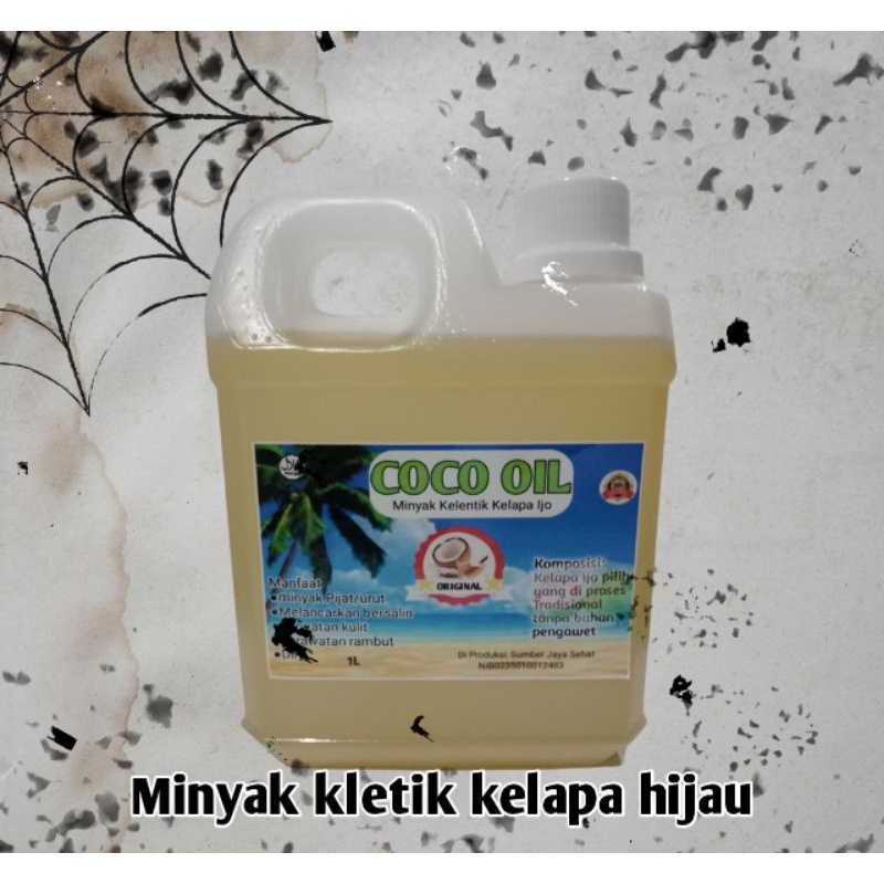 

minyak klentik kelapa hijau 1L