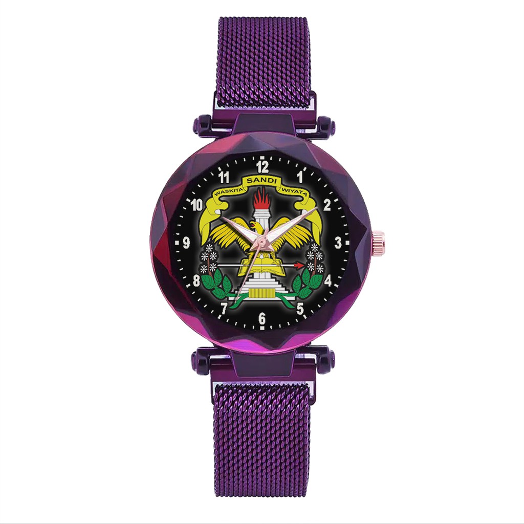 Jam Tangan Wanita Custom - WASKITA SANDI WINATA Free Box &amp; Batre Cadangan