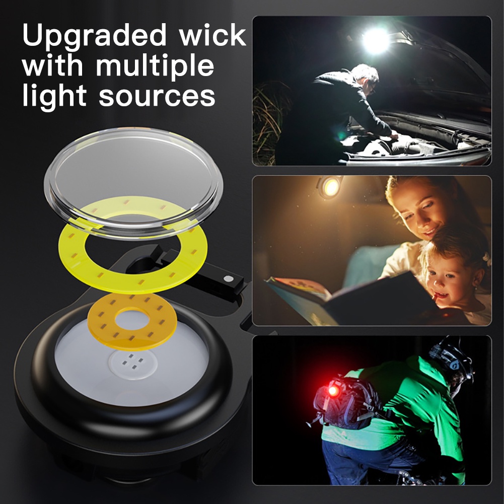 ღ Mini Lampu Emergency Portable Bekerja Senter Saku Gantungan Kunci Usb Isi Ulang Berkemah Di Luar Ruangan Kecil Lampu Obor Pembuka Botol