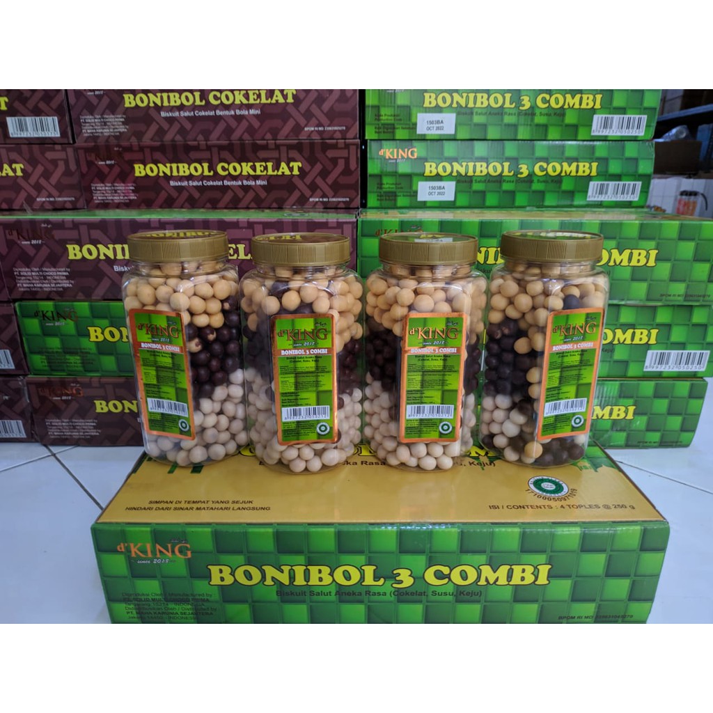 Bonibol Cokelat Dan Bonibol 3 Combi / Bonibol 3 Rasa ( Cokelat, Susu Dan Keju)