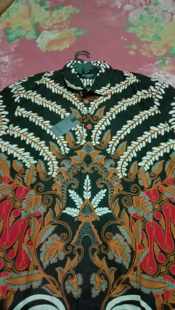 Maginot Kemeja Batik 2.0 Gasendra-ls Lengan Panjang Pria + Free Masker