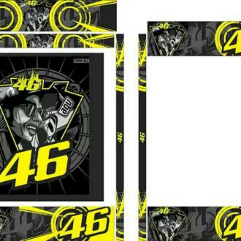 Stiker decal sangkar kotak