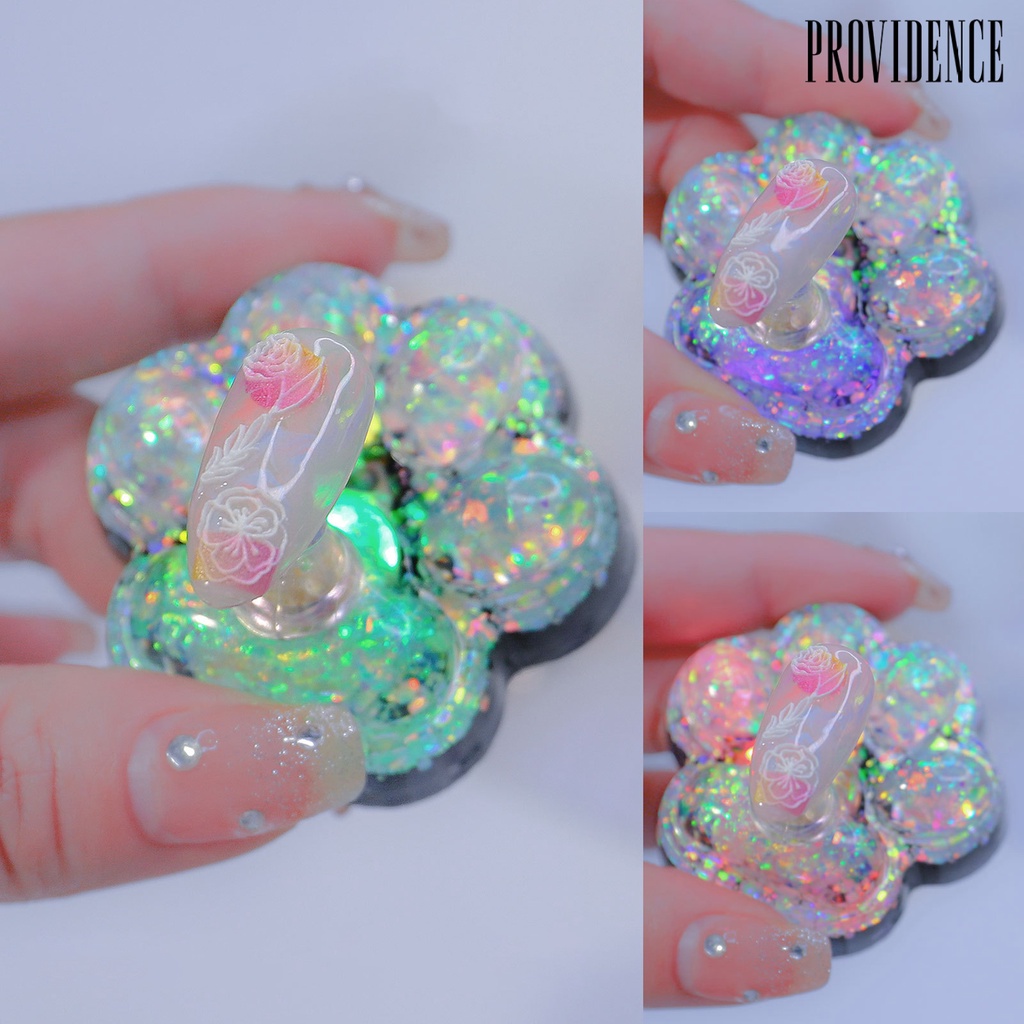 Providence 1 Set Holder Display Kuku Palsu Bentuk Cakar Kucing Bahan Akrilik Untuk Latihan Nail Art