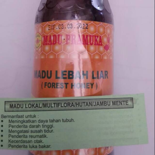 

Madu Pramuka Hutan / Lebah Liar gratis bubble wrap